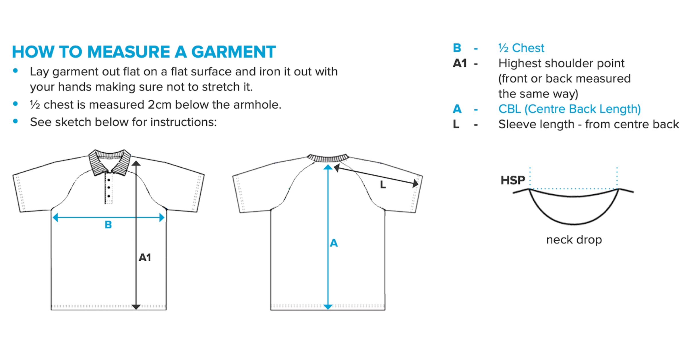 How is a garment made? — Points of Measure
