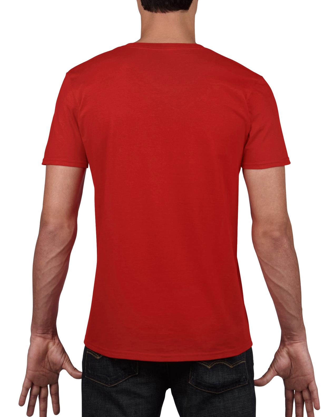 Gildan - Softstyle V-Neck T-Shirt - 64V00 - Heather Purple - Size: 2XL 