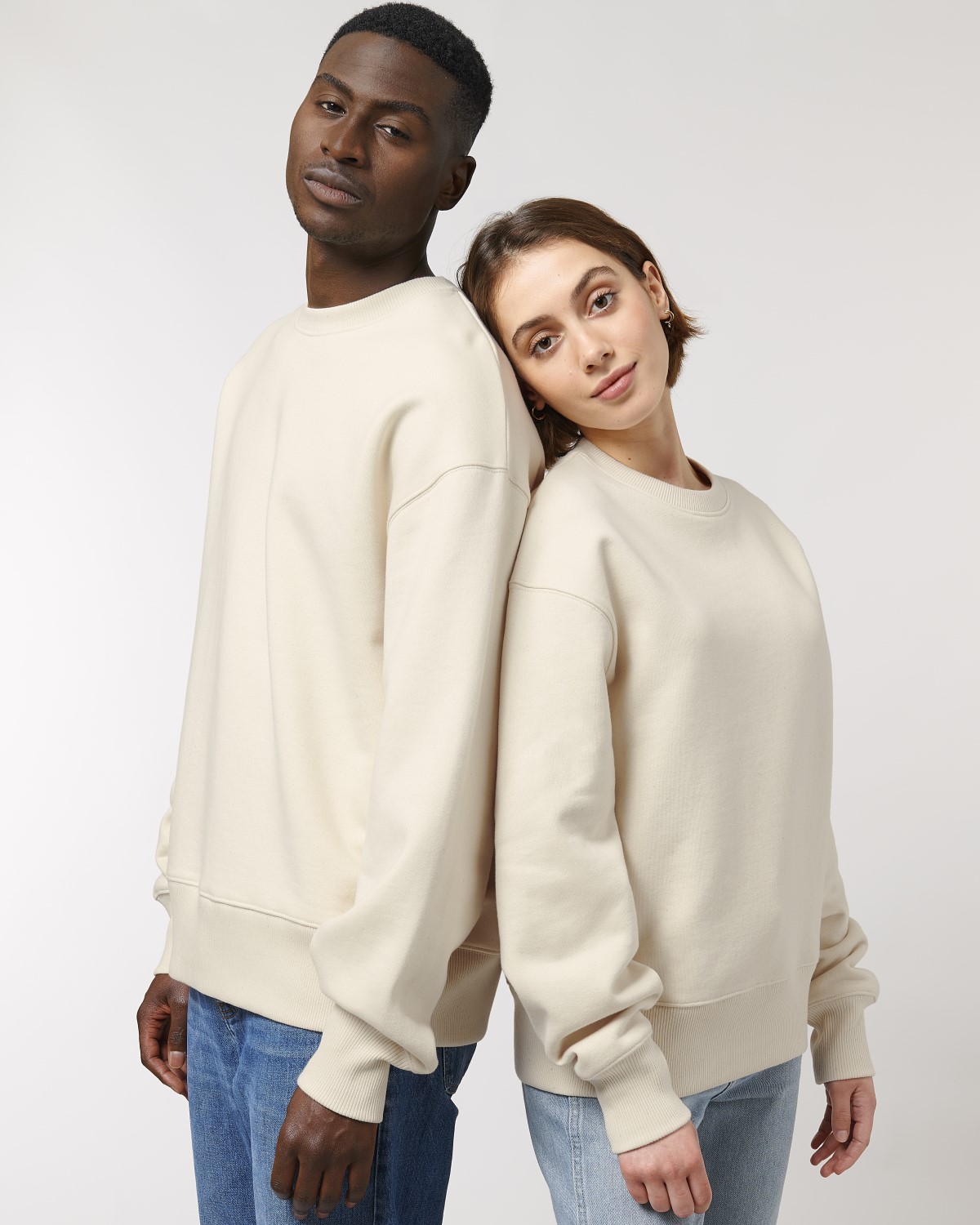 Beige crew clearance neck sweatshirt